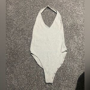URBN grey halter bodysuit
